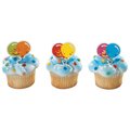 Cakedrake Balloons-Cupcake Rings 24/PKG Cake topper decor CD-DCP-10499-24/PKG
